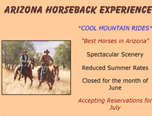 Tablet Screenshot of horsebackexperience.com